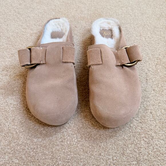 Beek Women's Shearling-Lined Mules Vulture Beige Size 7 - Picture 4 of 10